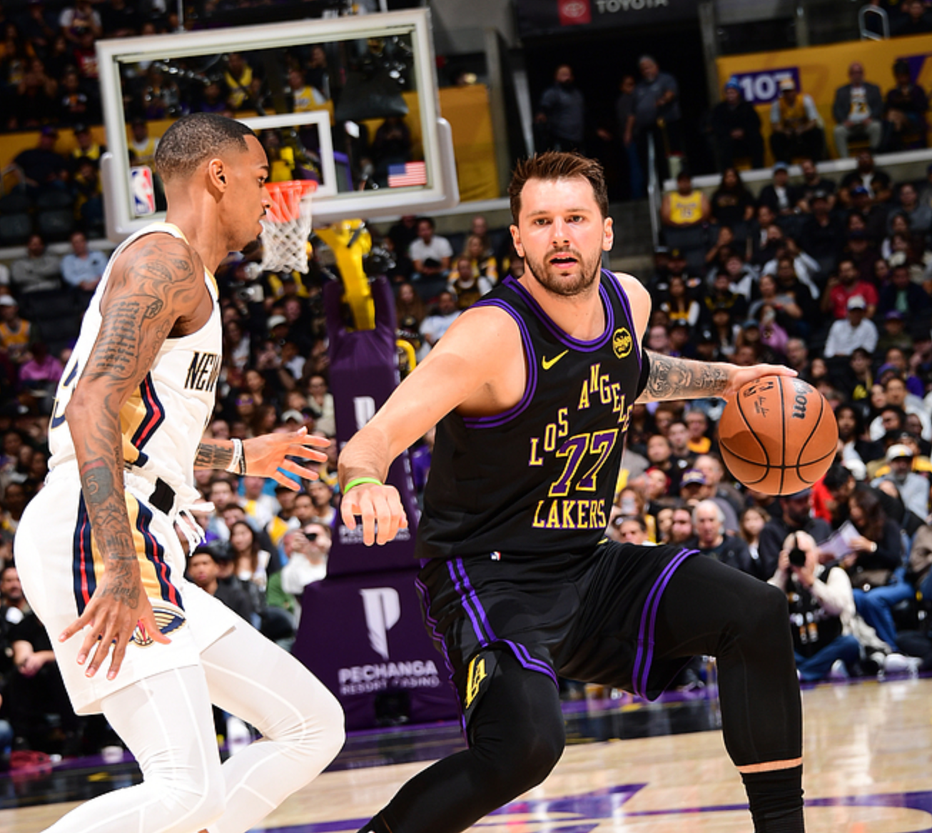 开云体育在线登录-湖人110-101击败鹈鹕！东契奇创50年队史纪录，老詹创3个NBA纪录